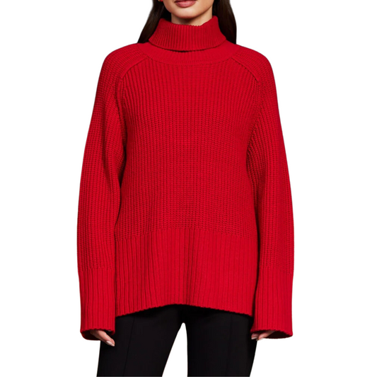 TURTLENECK SWEATER RED