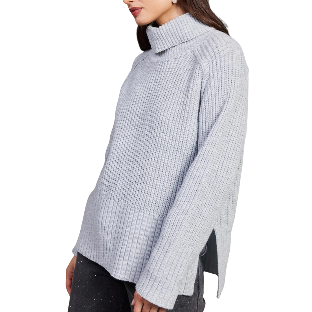 TURTLENECK SWEATER GREY