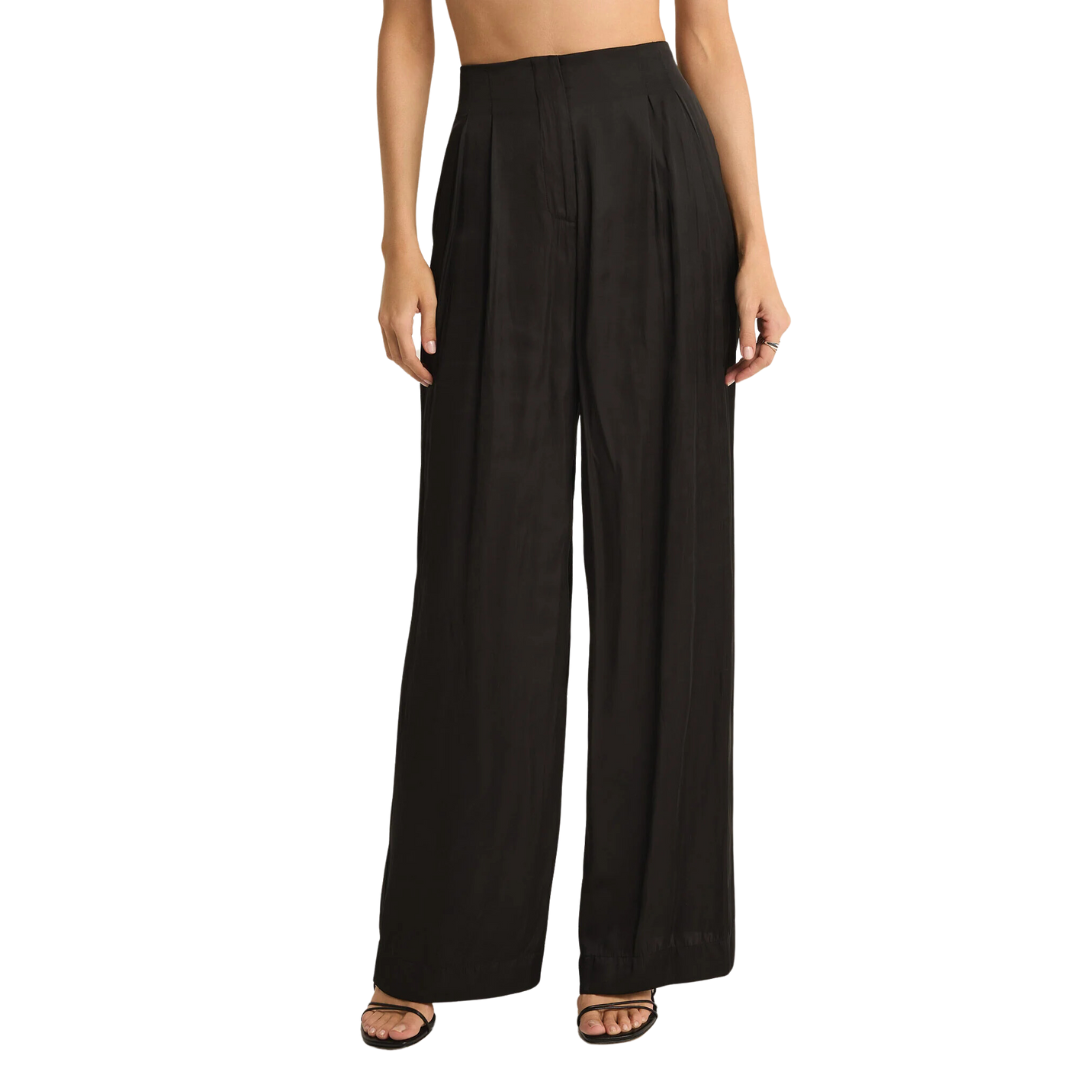 LISSE WIDE LEG PANT BLACK