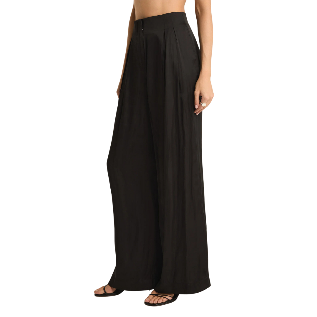 LISSE WIDE LEG PANT BLACK