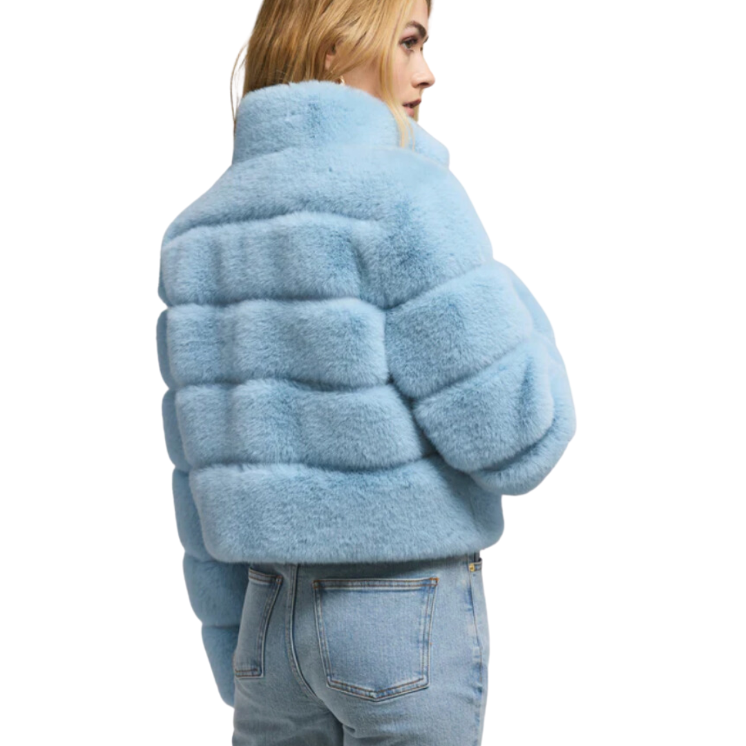 TALA FAUX FUR BOMBER POWDER