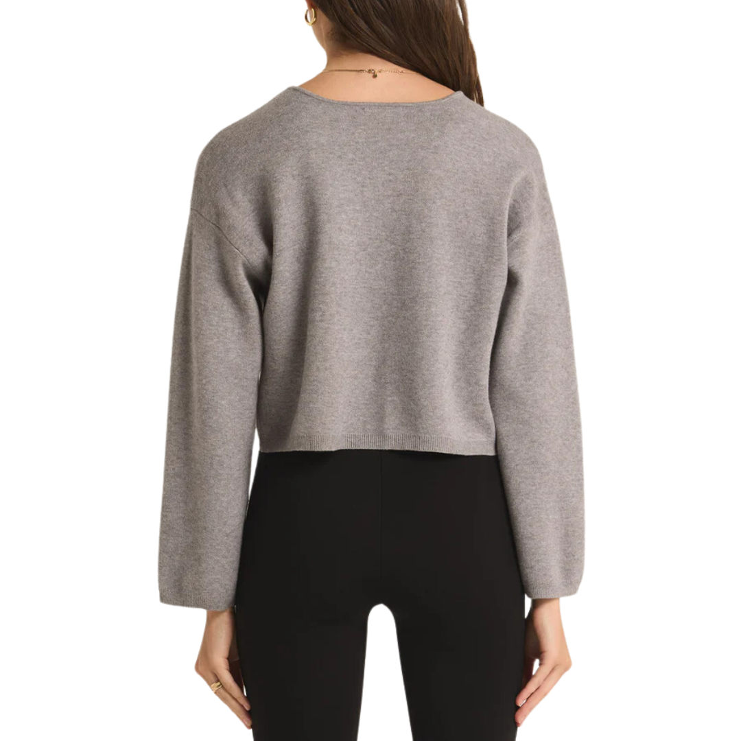 ESTELLE CARDIGAN CLASSIC HEATHER GREY