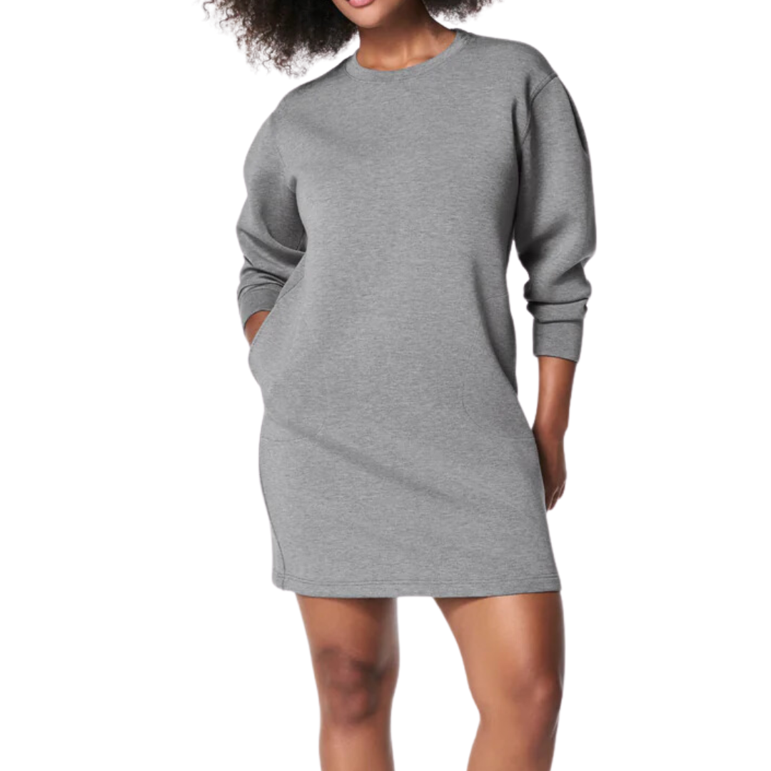 AIR ESSENTIALS CREW NECK DRESS GREY