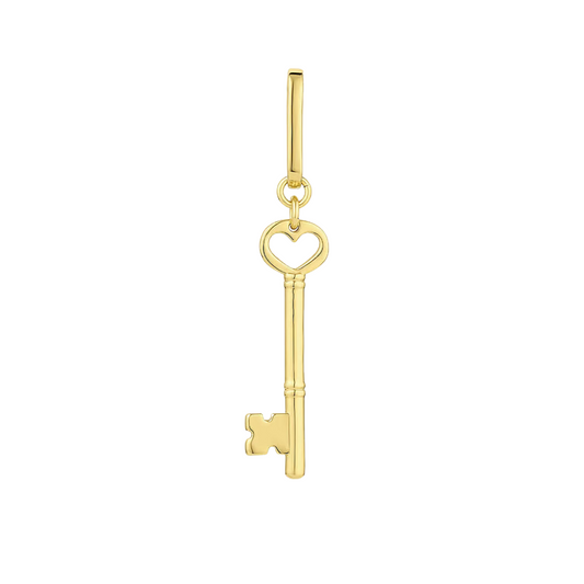 HEART KEY STATEMENT CHARM