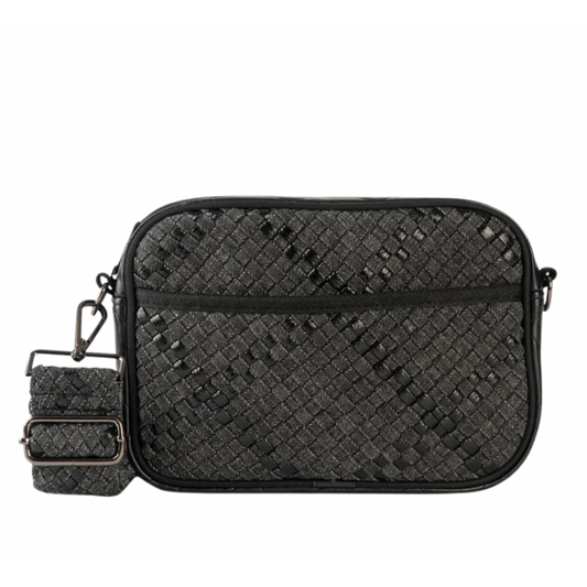 DREW EDGE WOVEN CROSSBODY