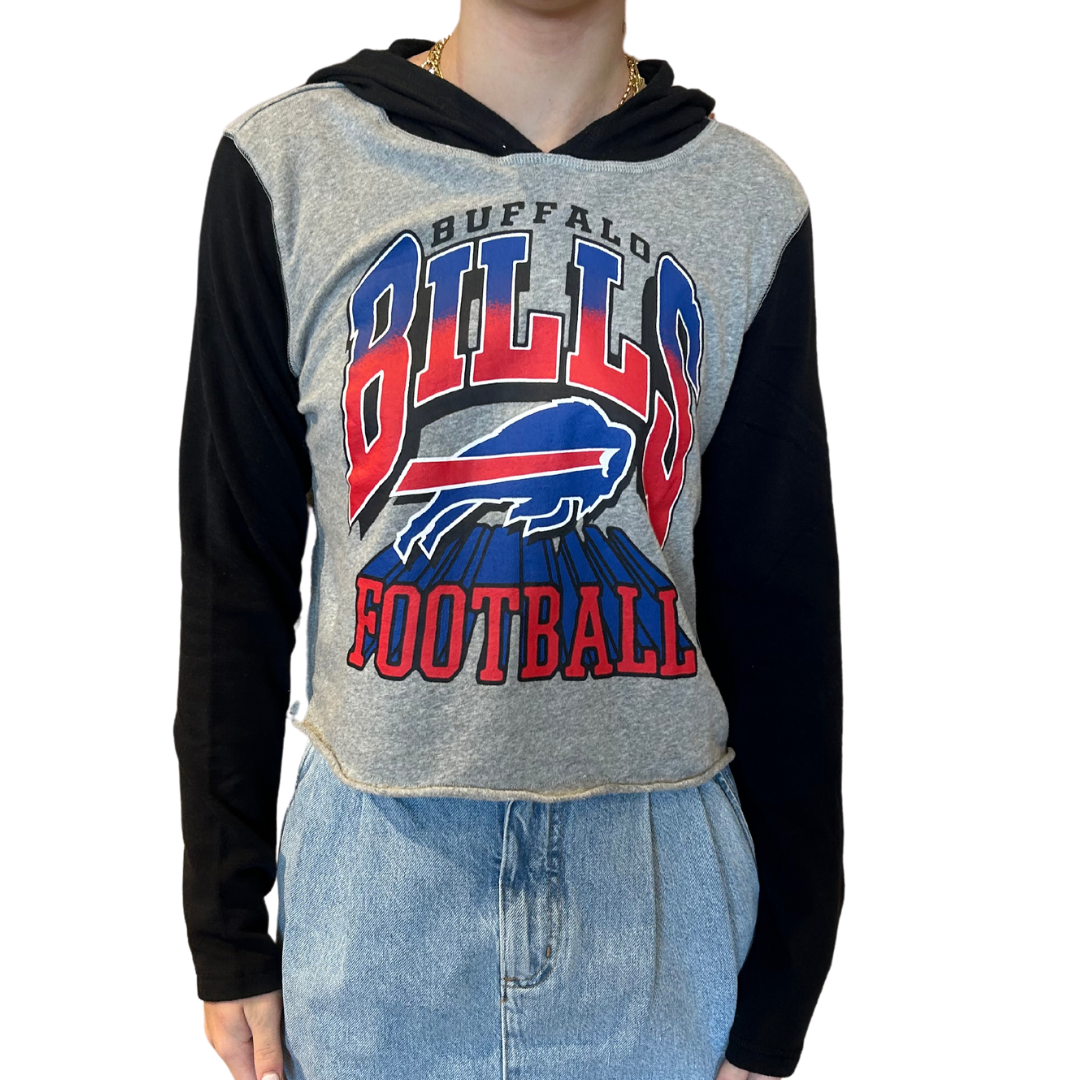 BILLS BLOCK CROP HOODIE