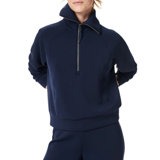 AIRESSENTIALS HALF ZIP TIMELESS NAVY