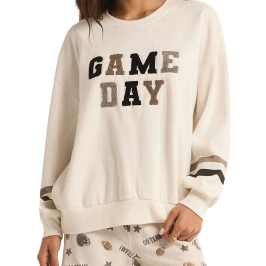 OVERSIZED GAMEDAY SWEATSHIRT BONE