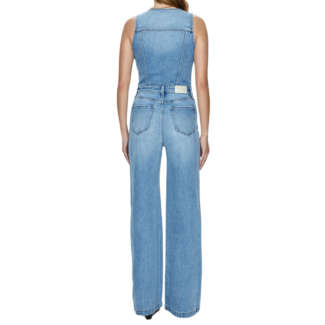 ARIA DENIM VEST JUMPSUIT ESSENCE