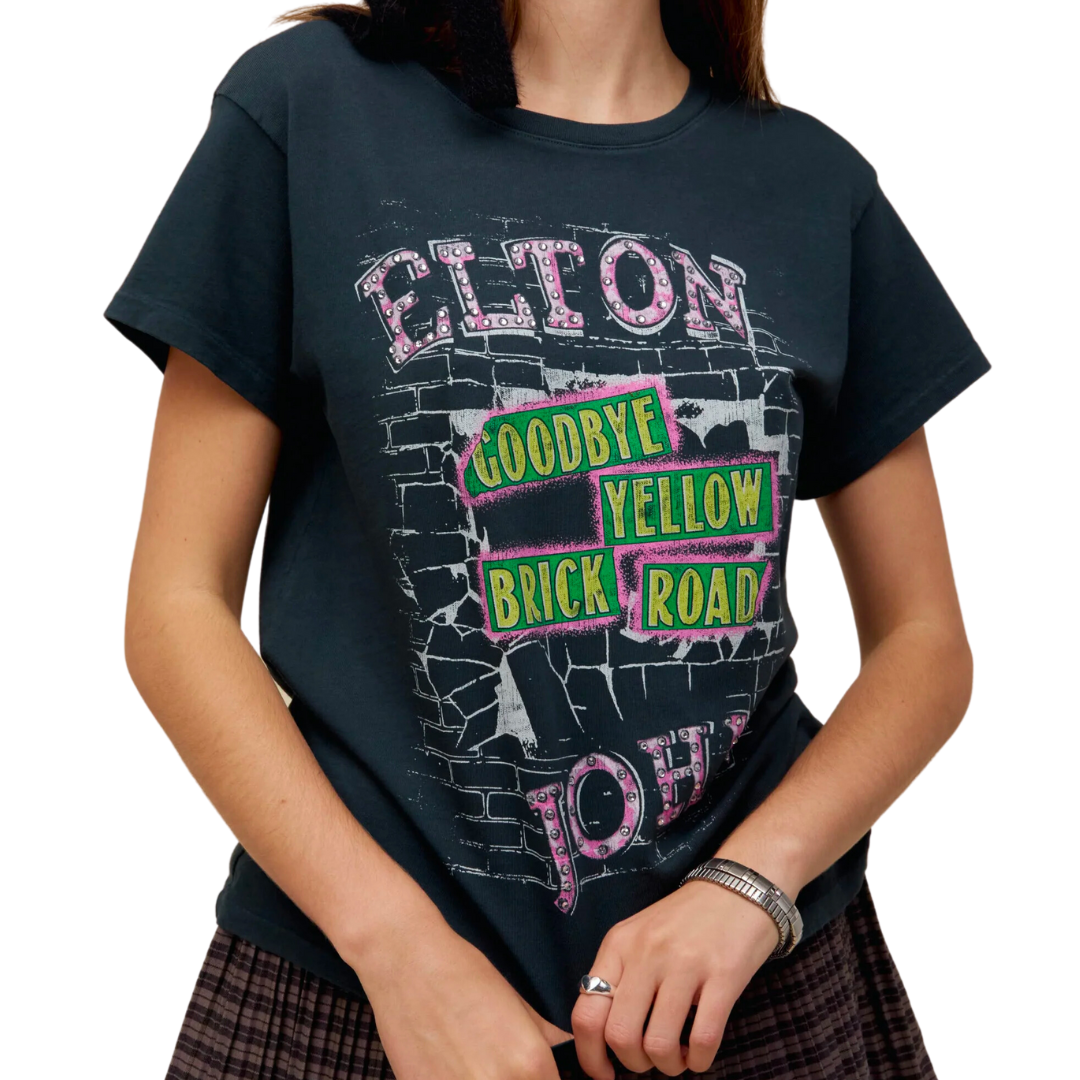 ELTON JOHN GOODBYE YELLOW BRICK ROAD TEE