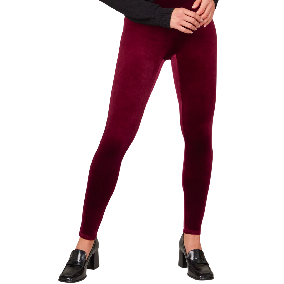 VELVET LEGGING BURGANDY