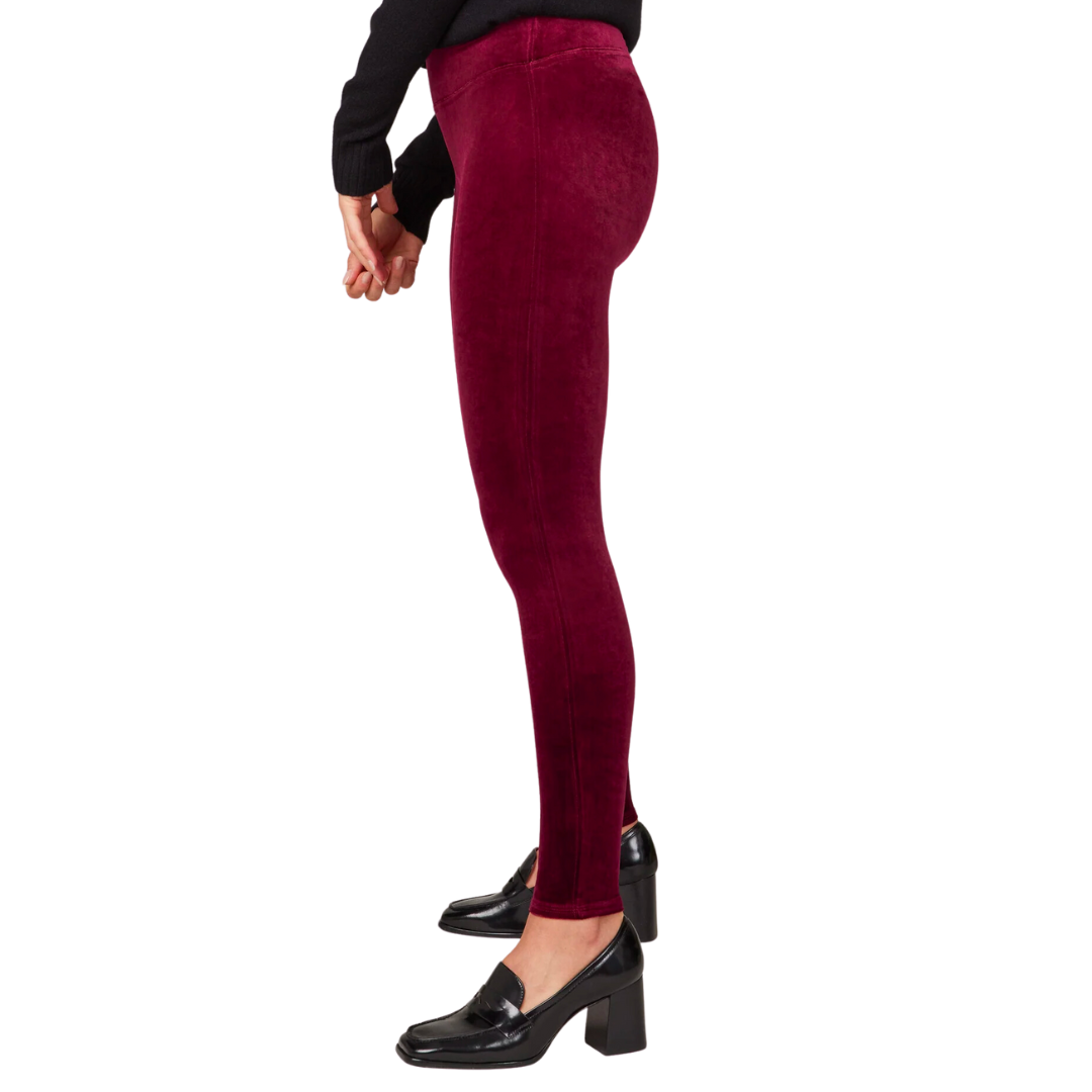 VELVET LEGGING BURGANDY