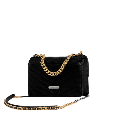 EDIE MINI CROSSBODY ON A CHAIN BLACK
