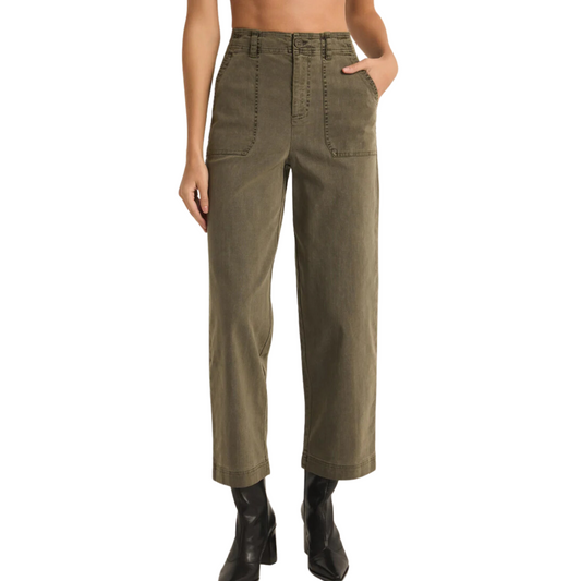 BOBBI WASHED PANT GRAPE LEAF