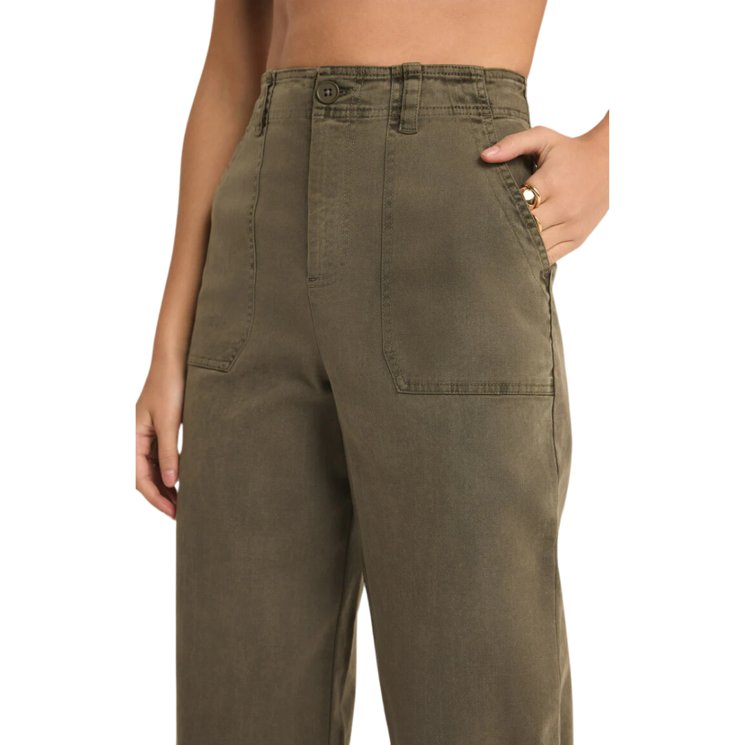 BOBBI WASHED PANT GRAPE LEAF