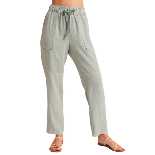 UTILITY TIE WAIST TROUSER OASIS GREEN