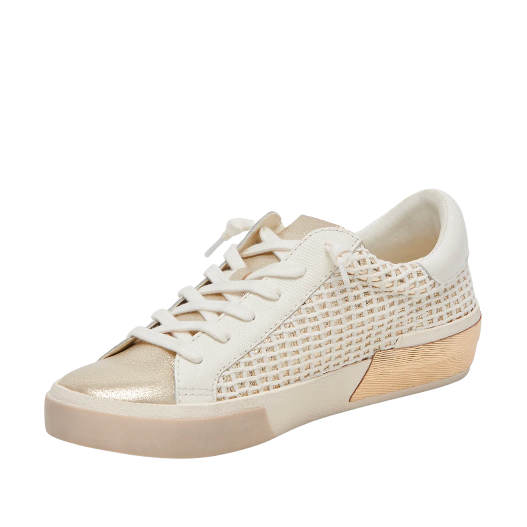 ZINA SNEAKER BONE/GOLD