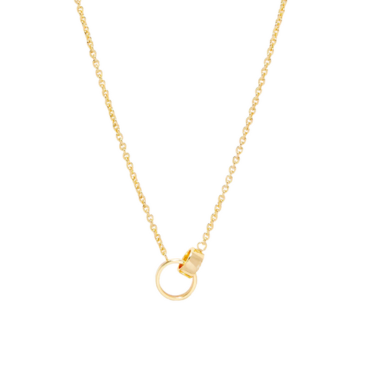 ROSE INTERLOCKING NECKLACE GOLD