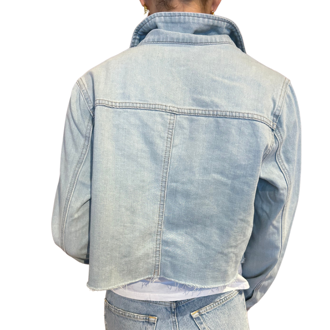 FRAY DENIM JACKET LIGHT