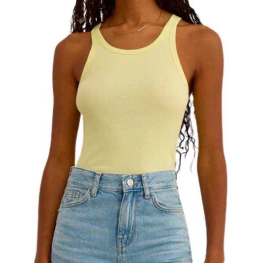 TORREN RIB TANK TOP LEMON