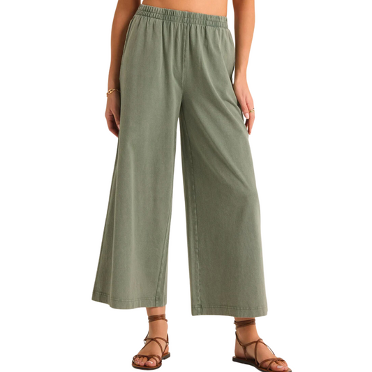 SCOUT JERSEY FLARE PANT PALM GREEN