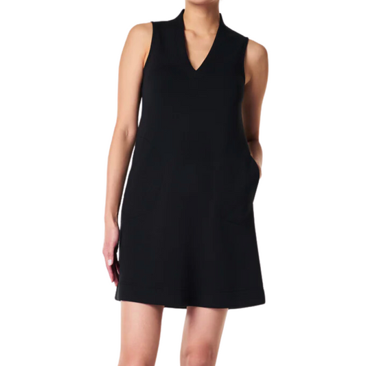 AIRESSENTIALS VNECK MINI DRESS BLACK