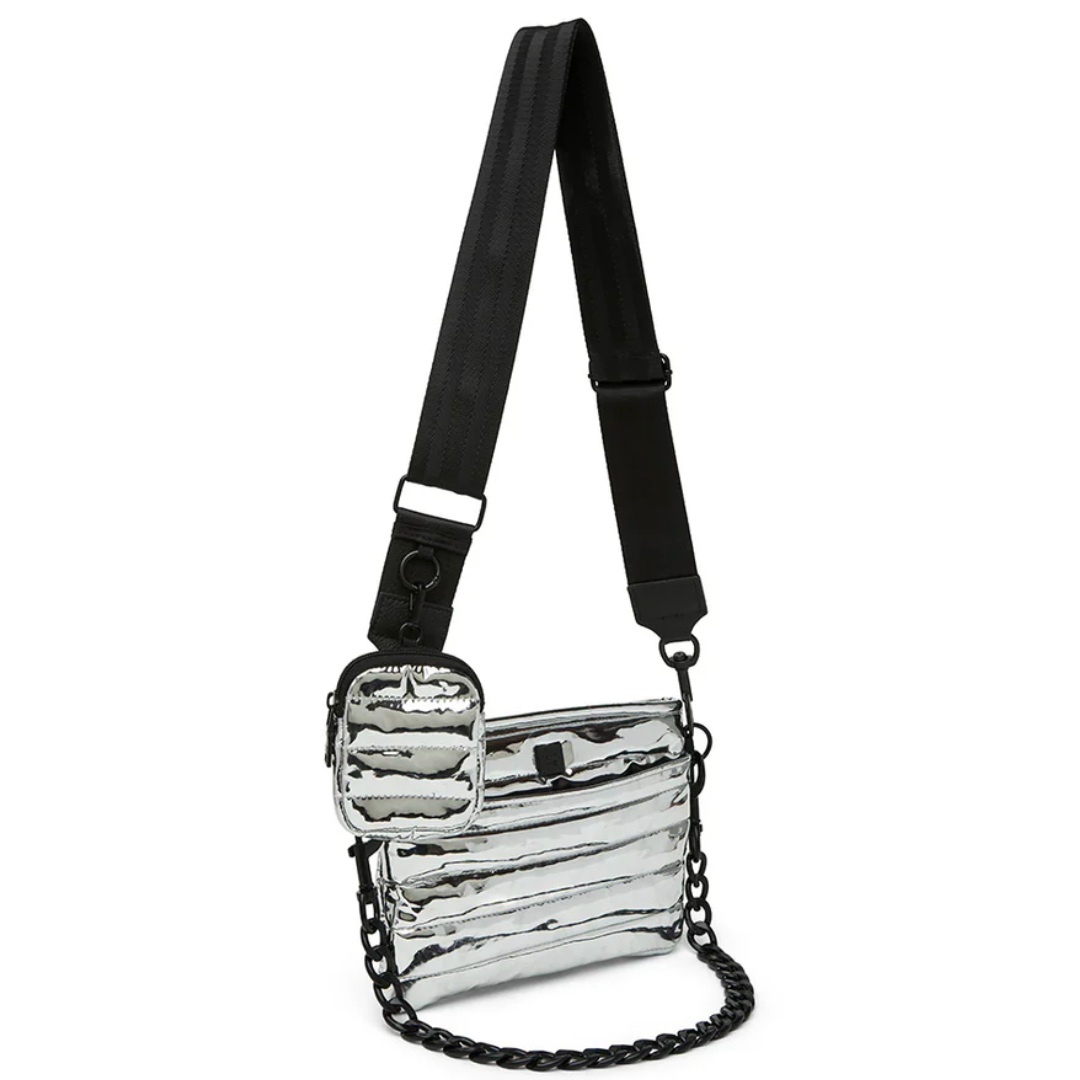 DOWNTOWN CROSSBODY SILVER MIRROR