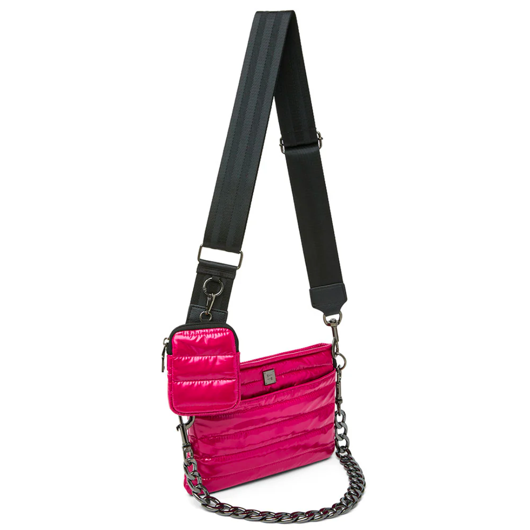 DOWNTOWN CROSSBODY GLOSSY GARNET