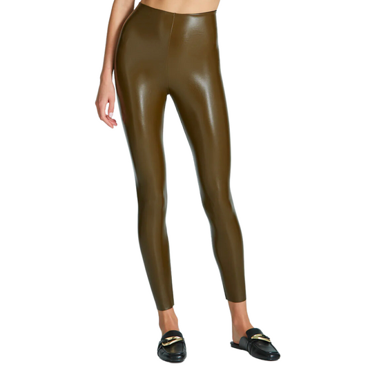 FAUX LEATHER LEGGING CADET