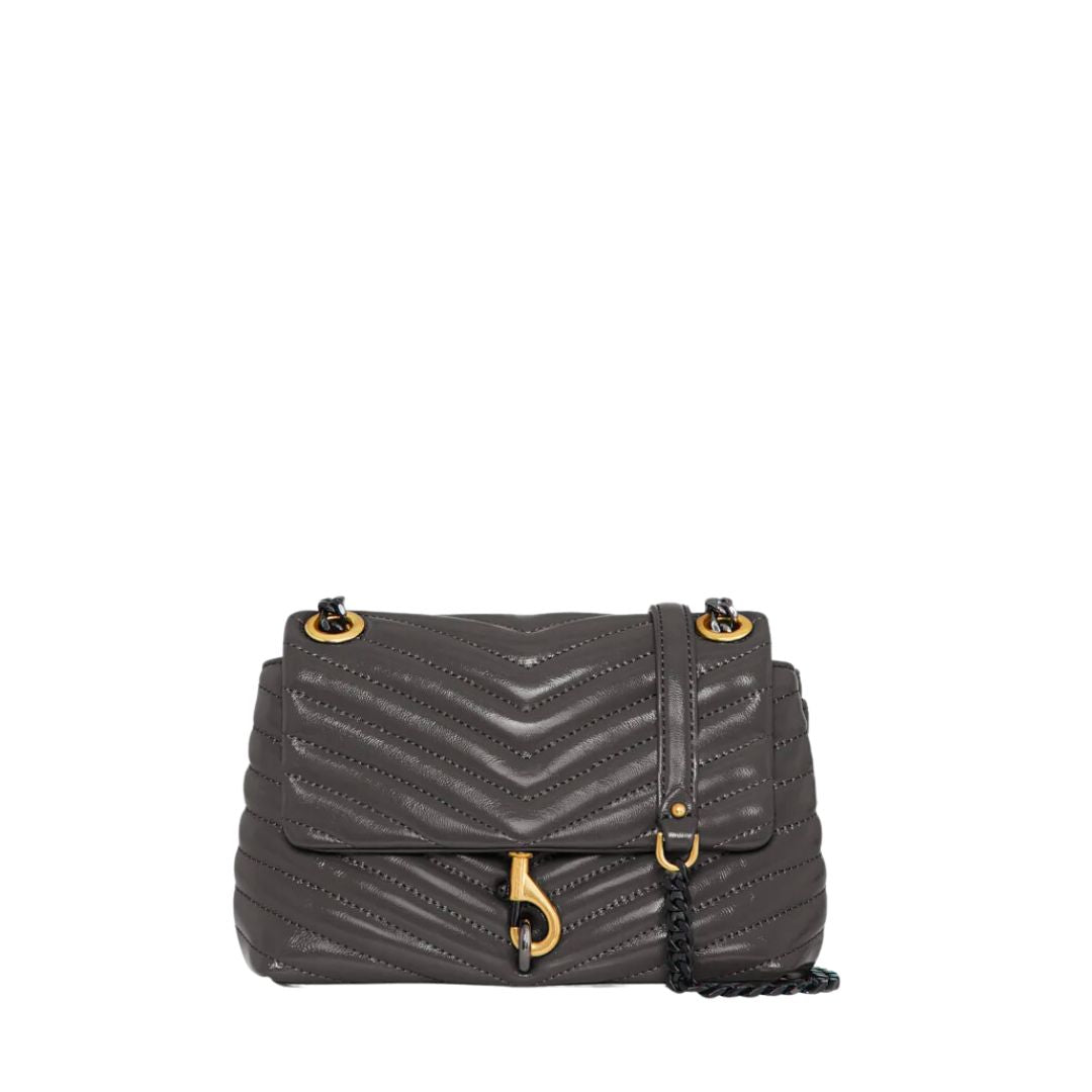 Rebecca Minkoff Edie Quilted Leather Crossbody Bag Elephant