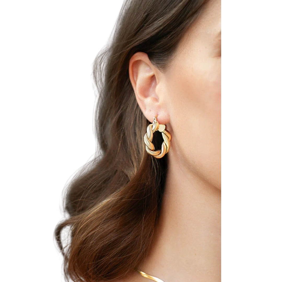 LENNON GOLD HOOPS