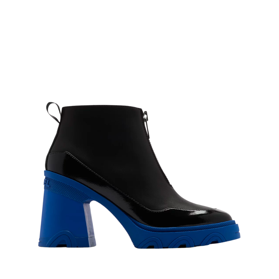 BREX HEEL ZIP BLACK, COBALT BLUE