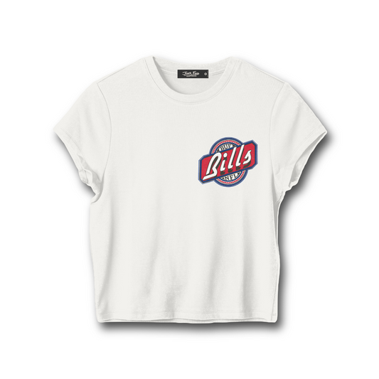 BILLS CHEERS BABY TEE VINTAGE WHITE
