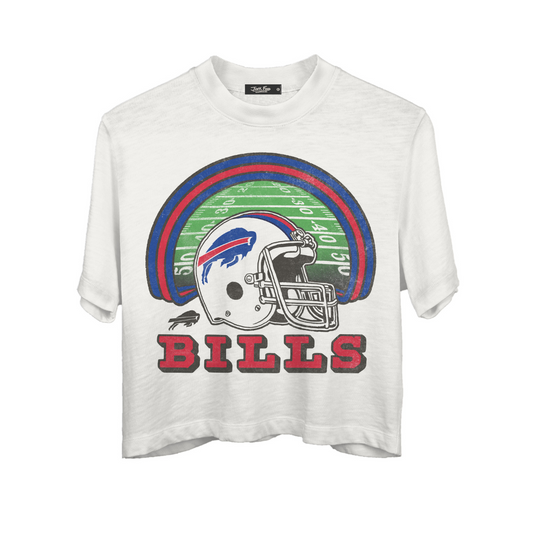 BILLS GAME TIME CROP TEE VINTAGE WHITE