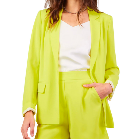 POCKET BLAZER LIME YELLOW