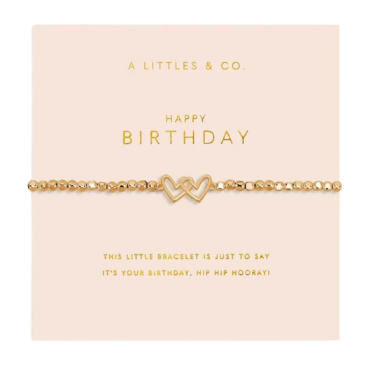 HAPPY BIRTHDAY BRACELET GOLD