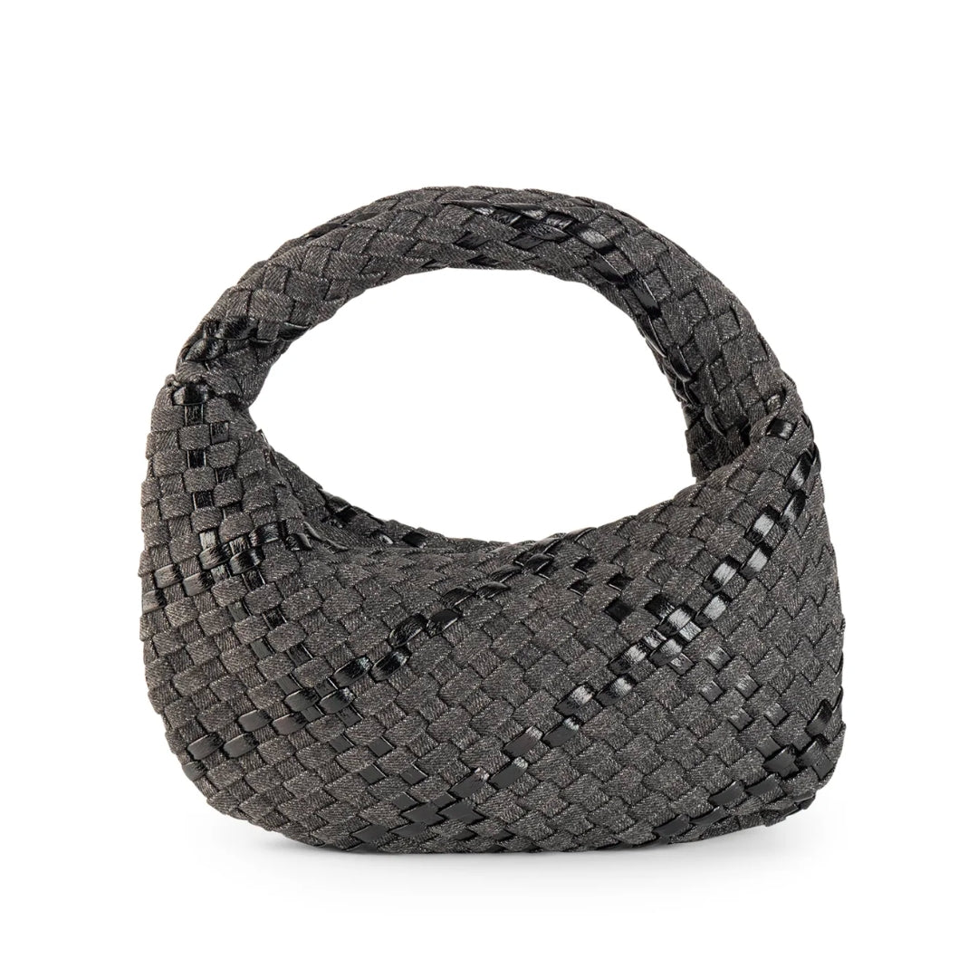 CARRIE EDGE WOVEN MINI HOBO