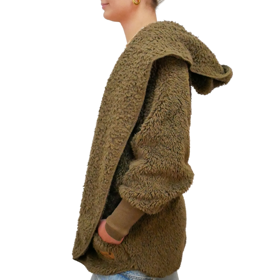 OLIVE SHERPA WRAP