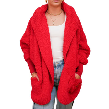 CANDY APPLE SHERPA WRAP