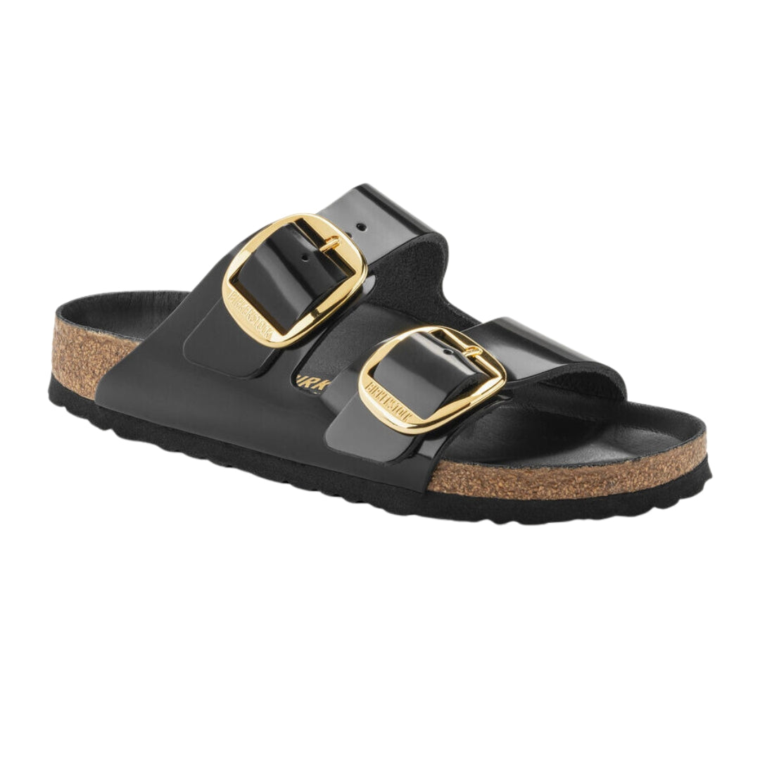 ARIZONA BIG BUCKLE SANDAL HIGH SHINE BLACK