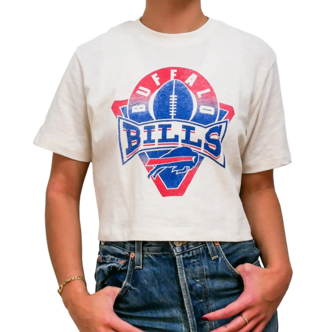 BILLS MOCK NECK CROP TEE