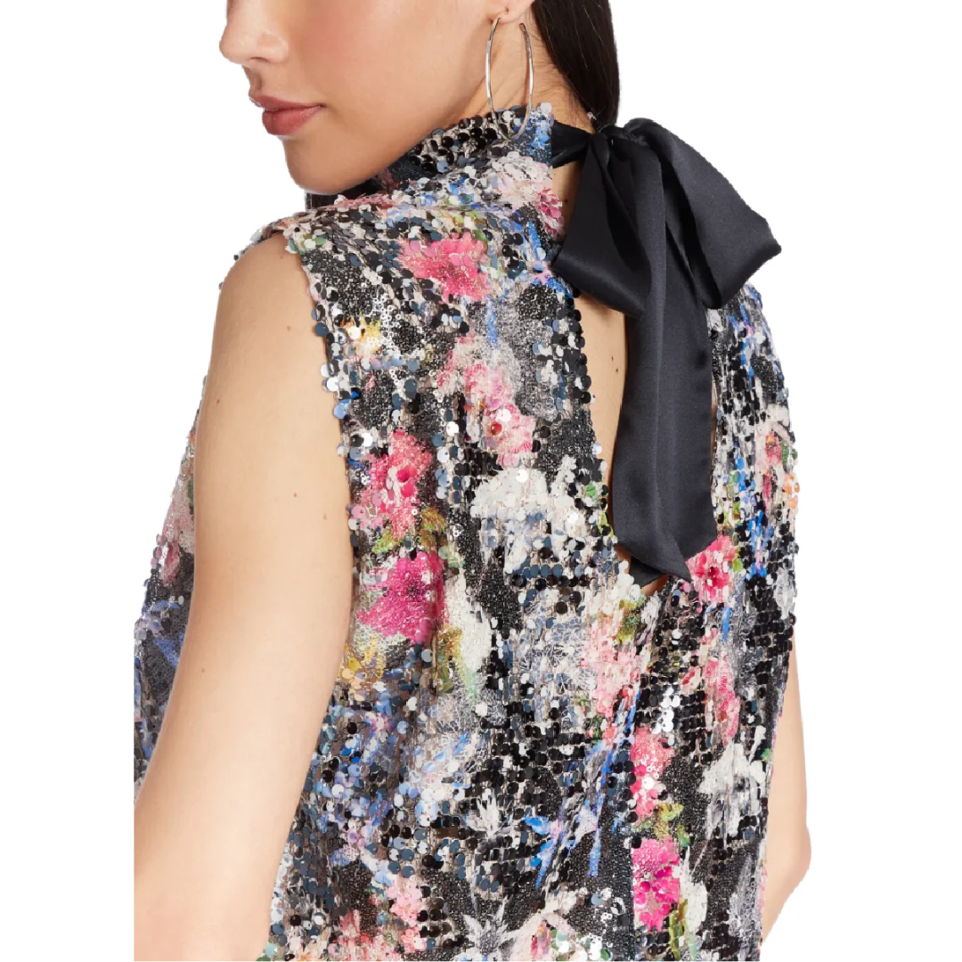 MIDDLETON TOP PRINTED SEQUIN