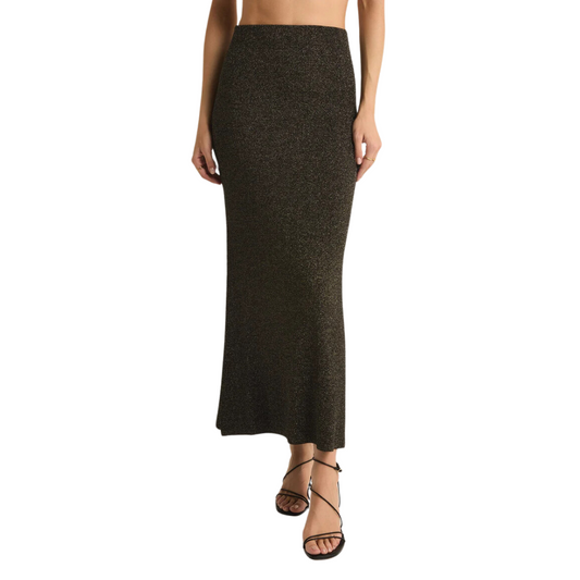 GOLDI MIDI SKIRT BLACK