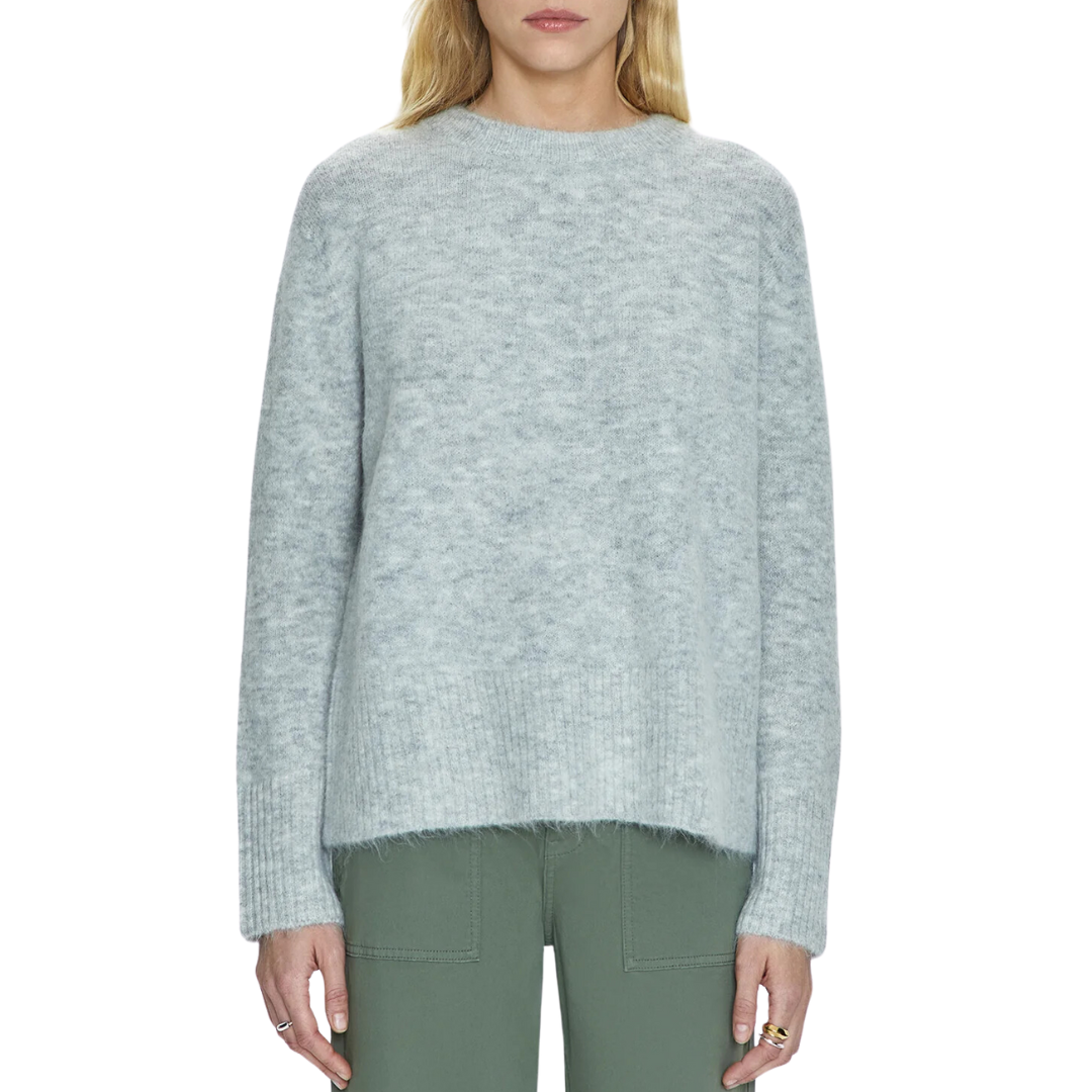 IVY CREW NECK SWEATER SOFT GREY