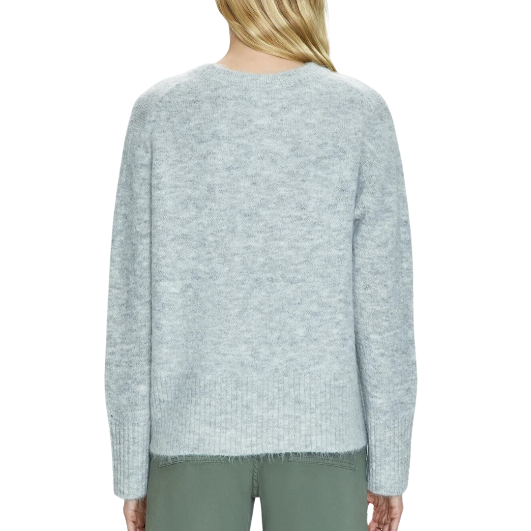 IVY CREW NECK SWEATER SOFT GREY