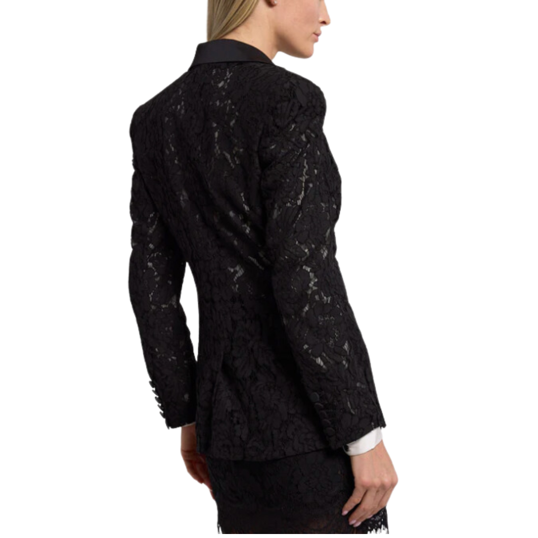 ZOYA LACE BLAZER BLACK