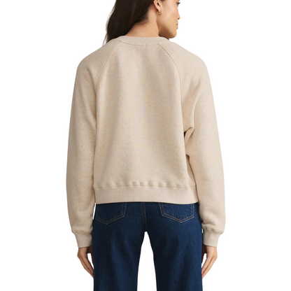 AVENUE V NECK SWEATSHIRT OATMEAL