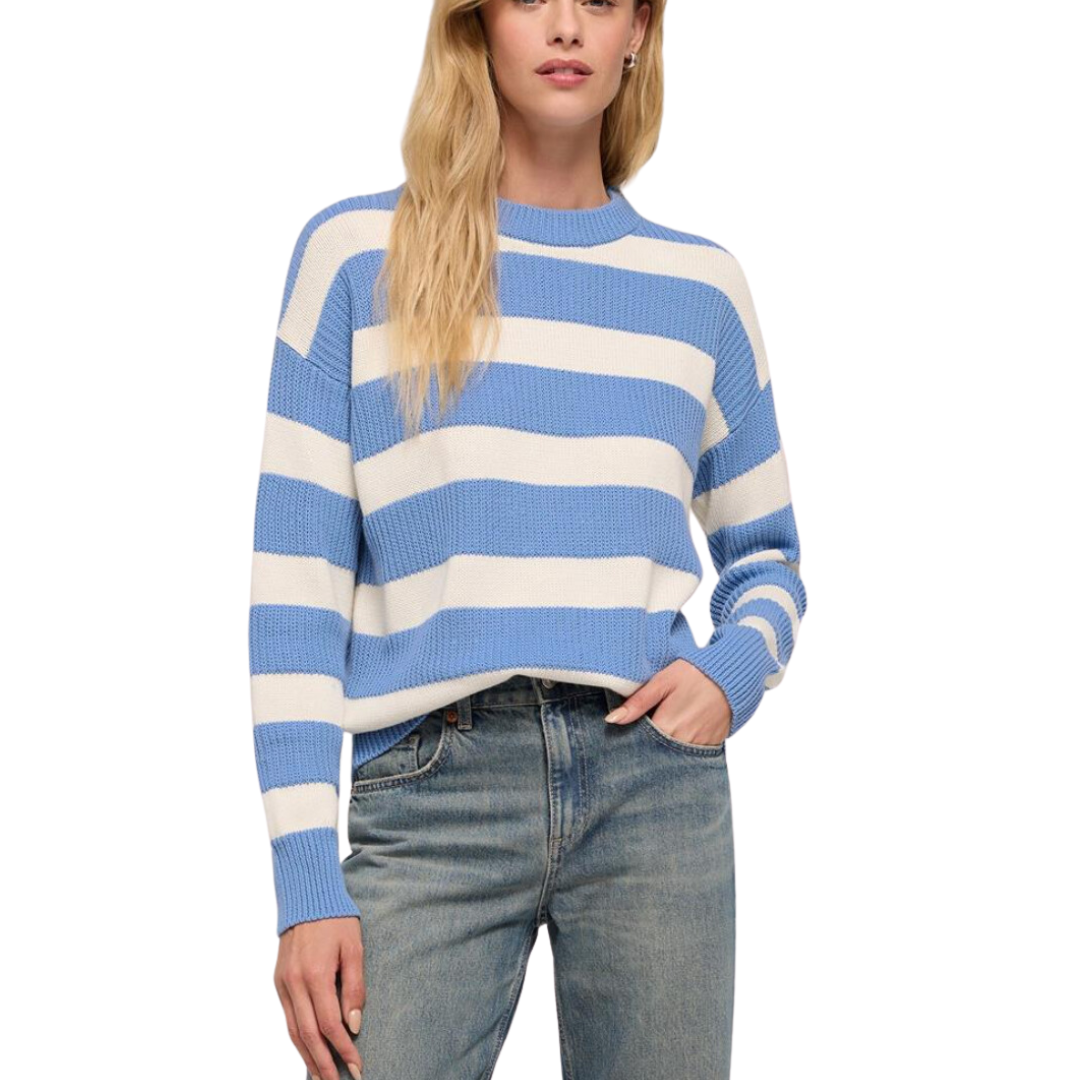 BOYFRIEND SAILOR SWEATER BLUE RIVER