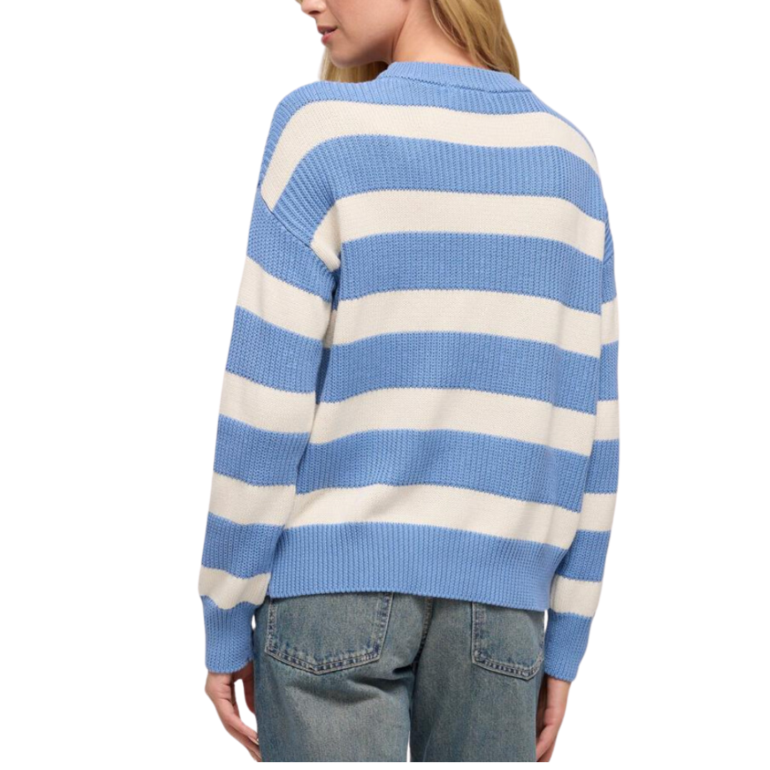 BOYFRIEND SAILOR SWEATER BLUE RIVER