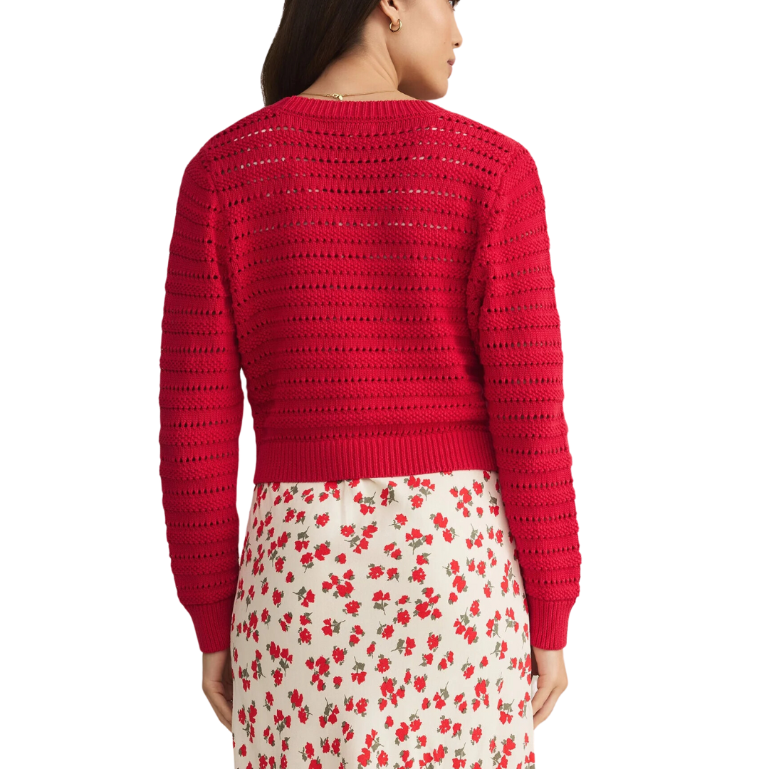 ROMANCE CARDIGAN RED